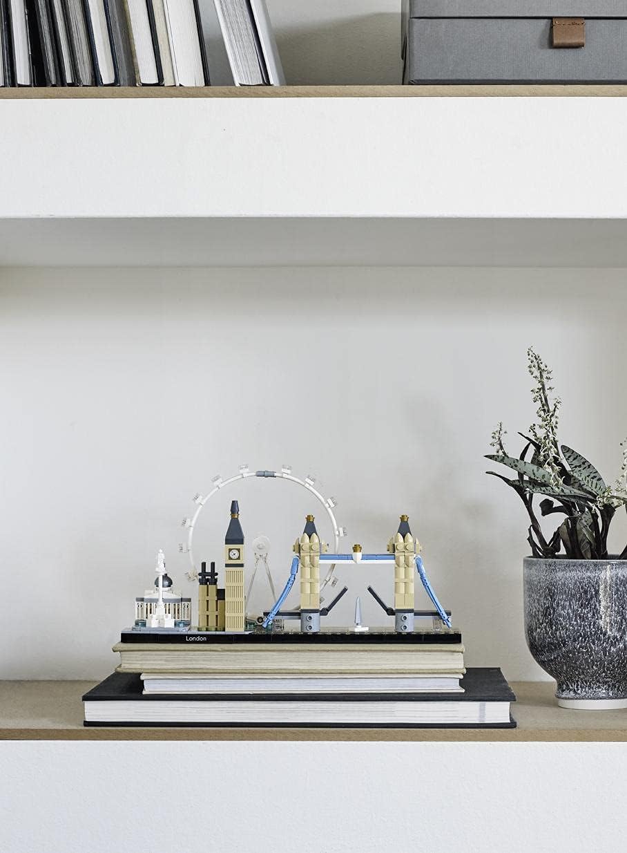 LEGO Architecture Skyline London 21034 - Big Ben, Tower Bridge, London Eye Building Set 9