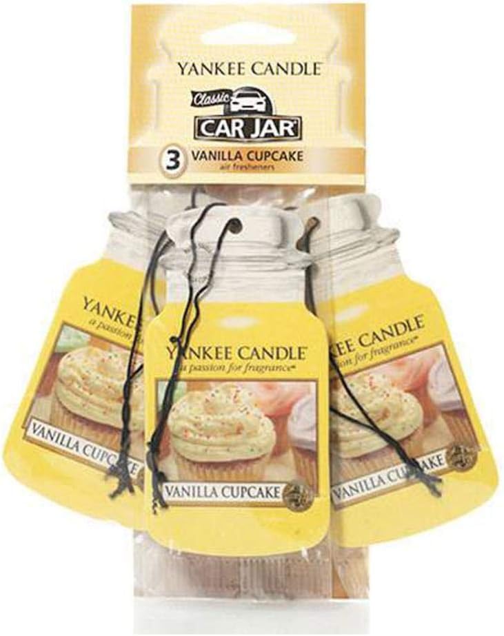 Yankee Candle Vanilla Cupcake Scented Air Freshener Car Jar (5038580069655)