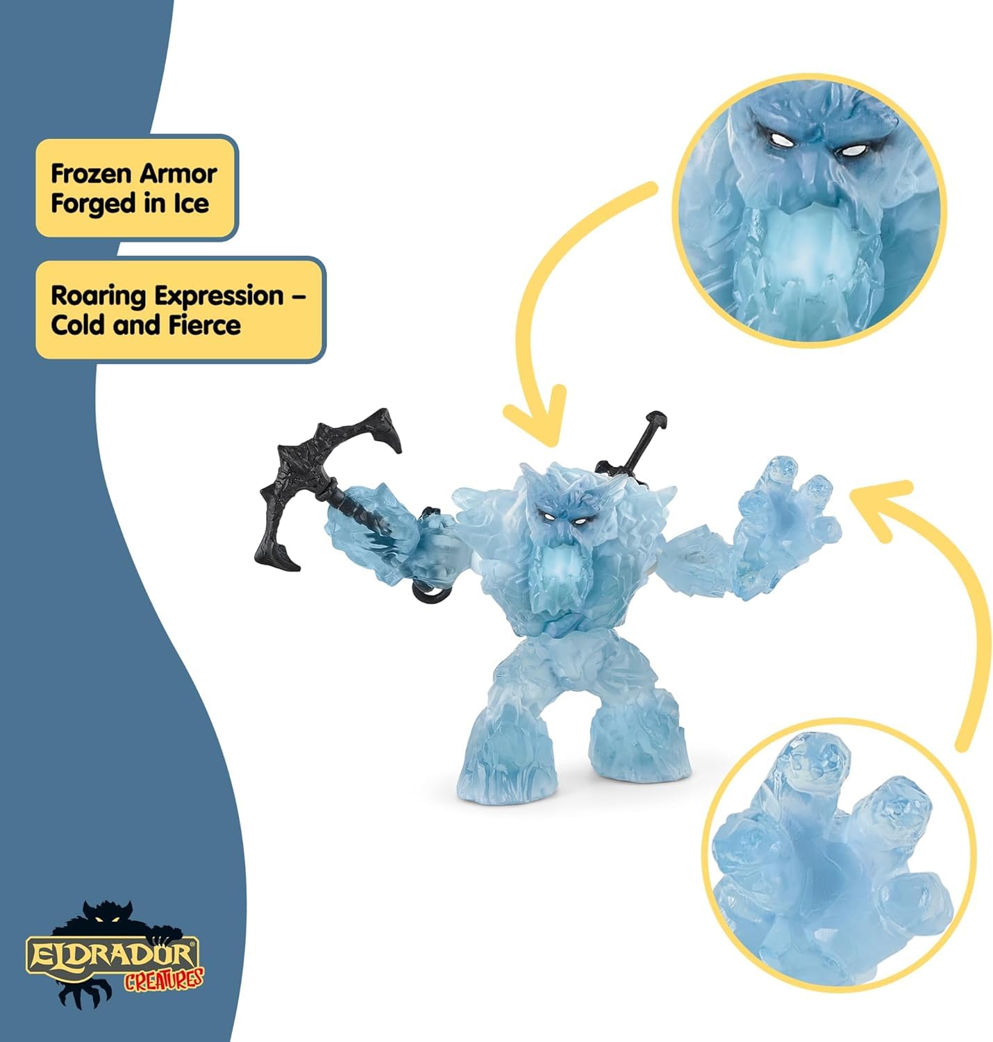 Schleich Eldrador Creatures Ice Giant Action Figure with Sword and Axe | Ages 7+ 5