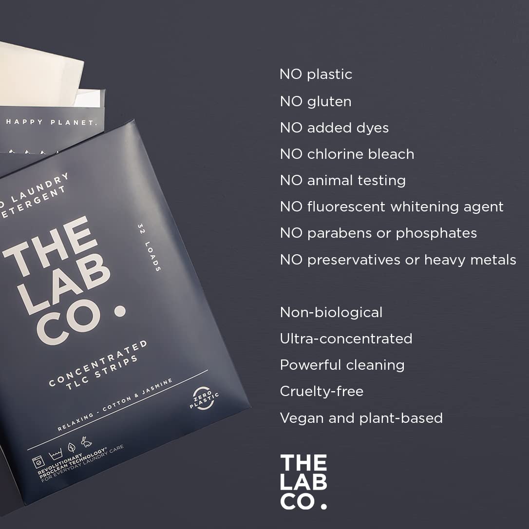 The Lab Co. - Laundry Detergent Strips (32 Loads, Cotton Lavender Jasmine) 4