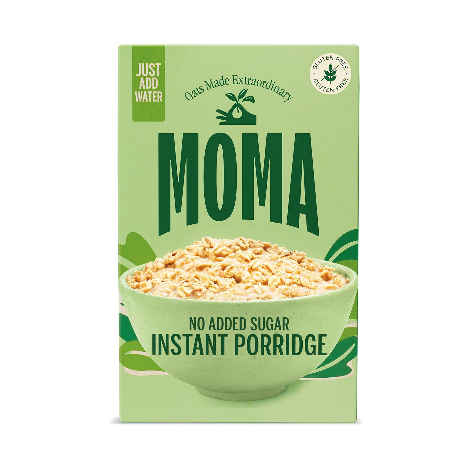 MOMA Foods Instant Porridge Plain No Sugar Sachets | 5 x 65g Wholegrain Oats