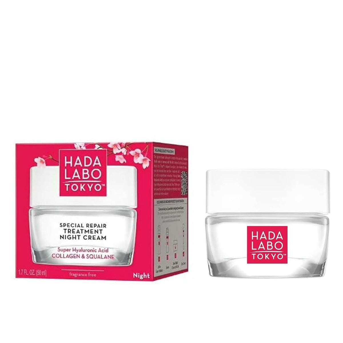 Hada Labo Tokyo Anti-Ageing Special Repair Treatment Night Cream - 50 ml, Age 40+