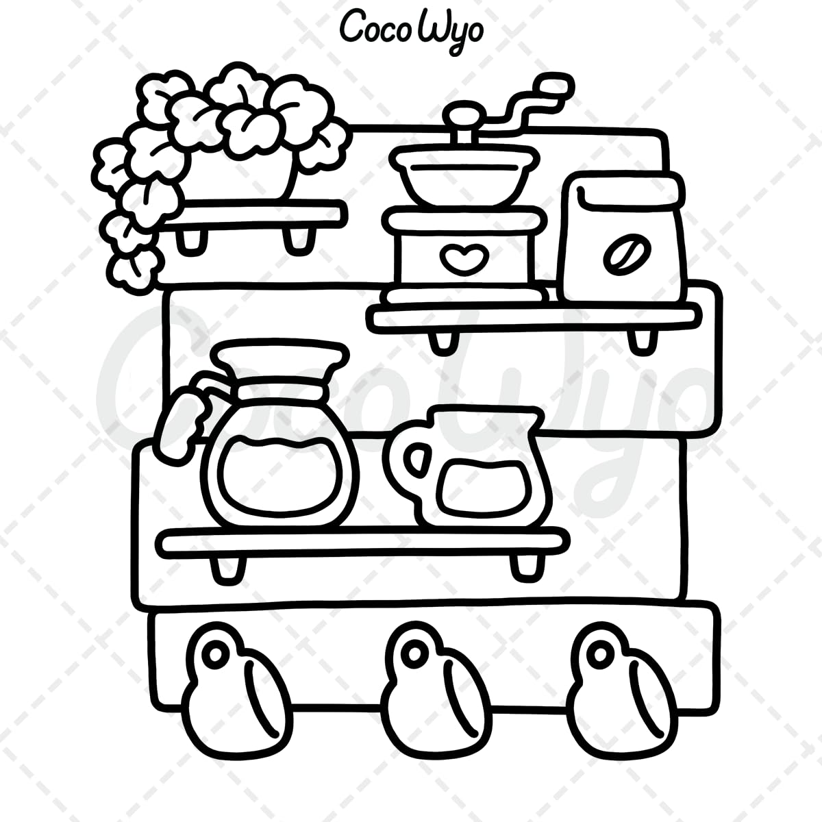 Coco Wyo Stress Relief Coloring Book - Bold & Easy Designs | 52 Pages | Paperback 3
