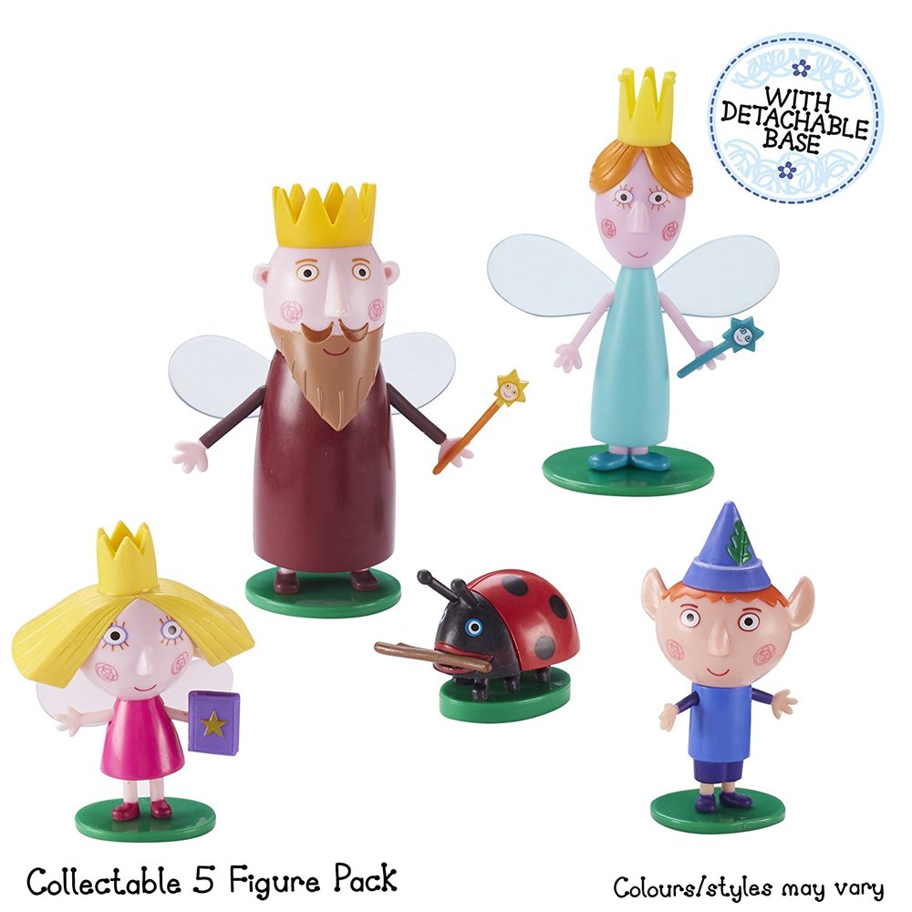 Ben &amp; Holly Fünf-Figuren-Paket – 5 Sammelfiguren mit abnehmbaren Sockeln für fantasievolles Spielen