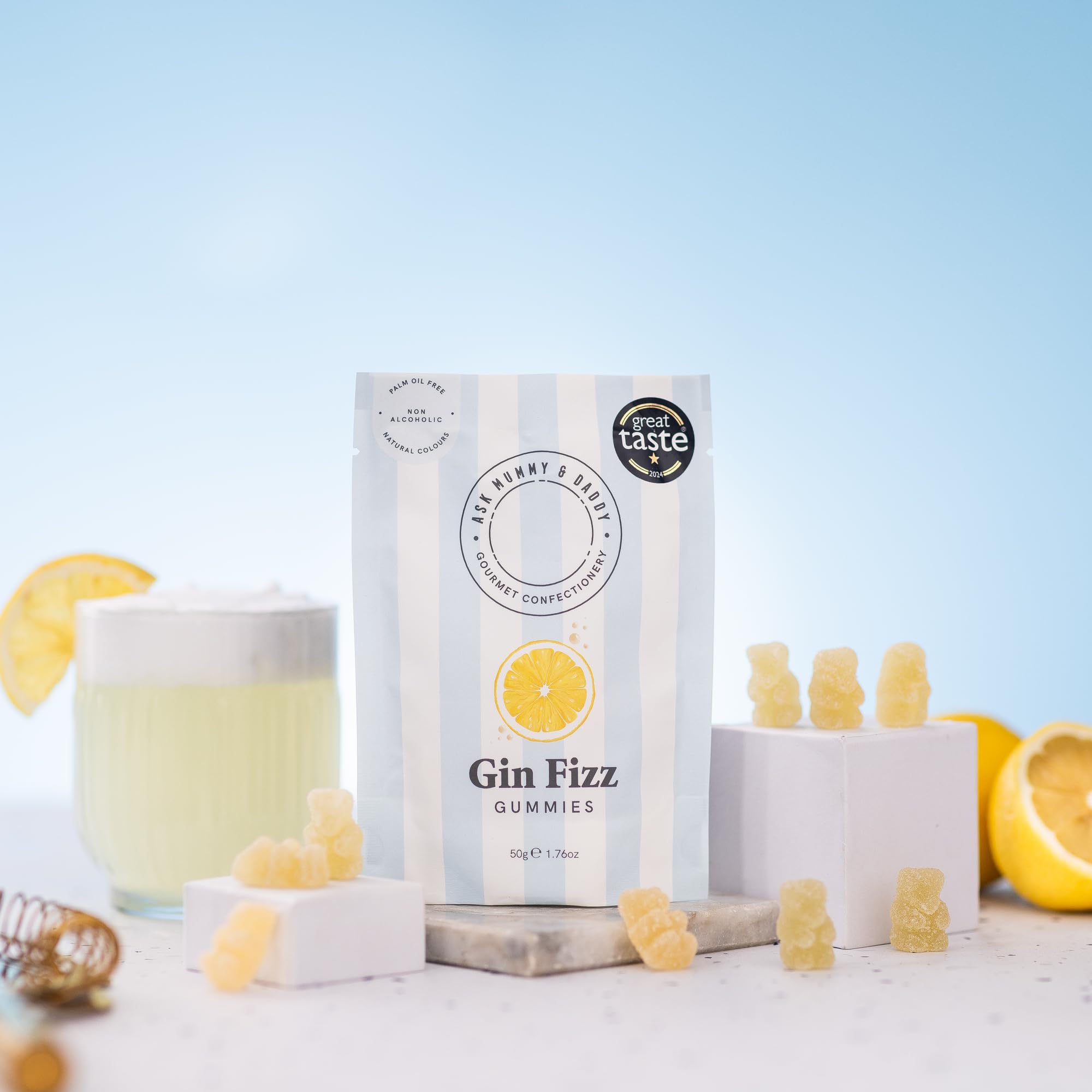 Ask Mummy & Daddy Gin Fizz Pouch - 50g | Dairy Free | Gluten Free