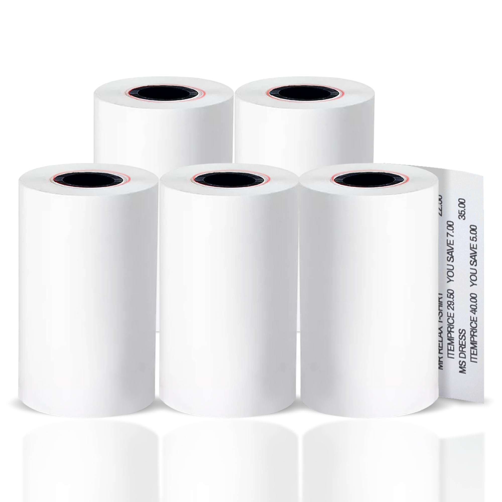G4GADGET Thermal Paper Till Rolls - 5 Pack, 57mm x 40m for Cash Registers & Credit Card Machines 1