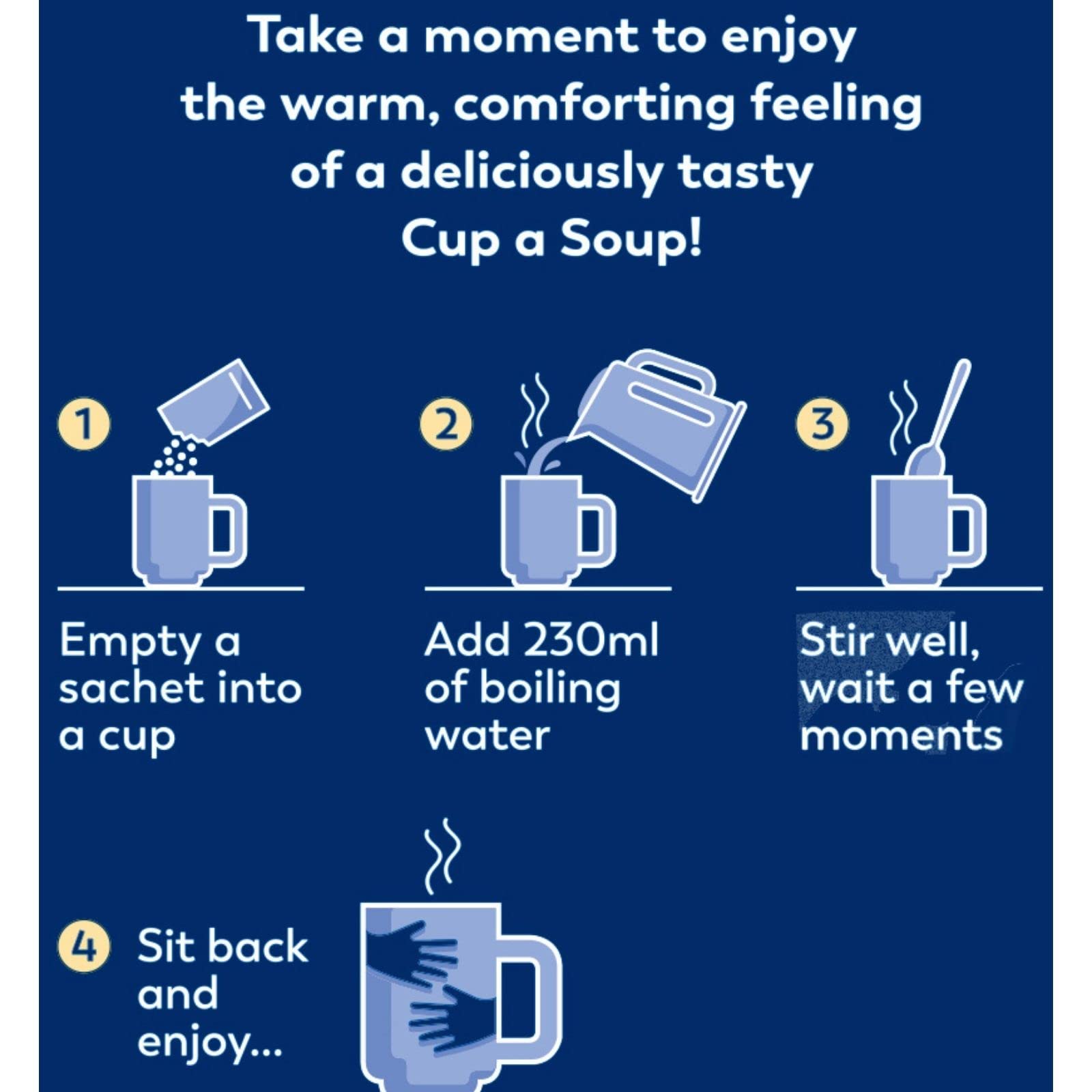Batchelors - Cup a Soup Creamy Potato & Leek Instant Soup Sachets (4 Sachets) 2
