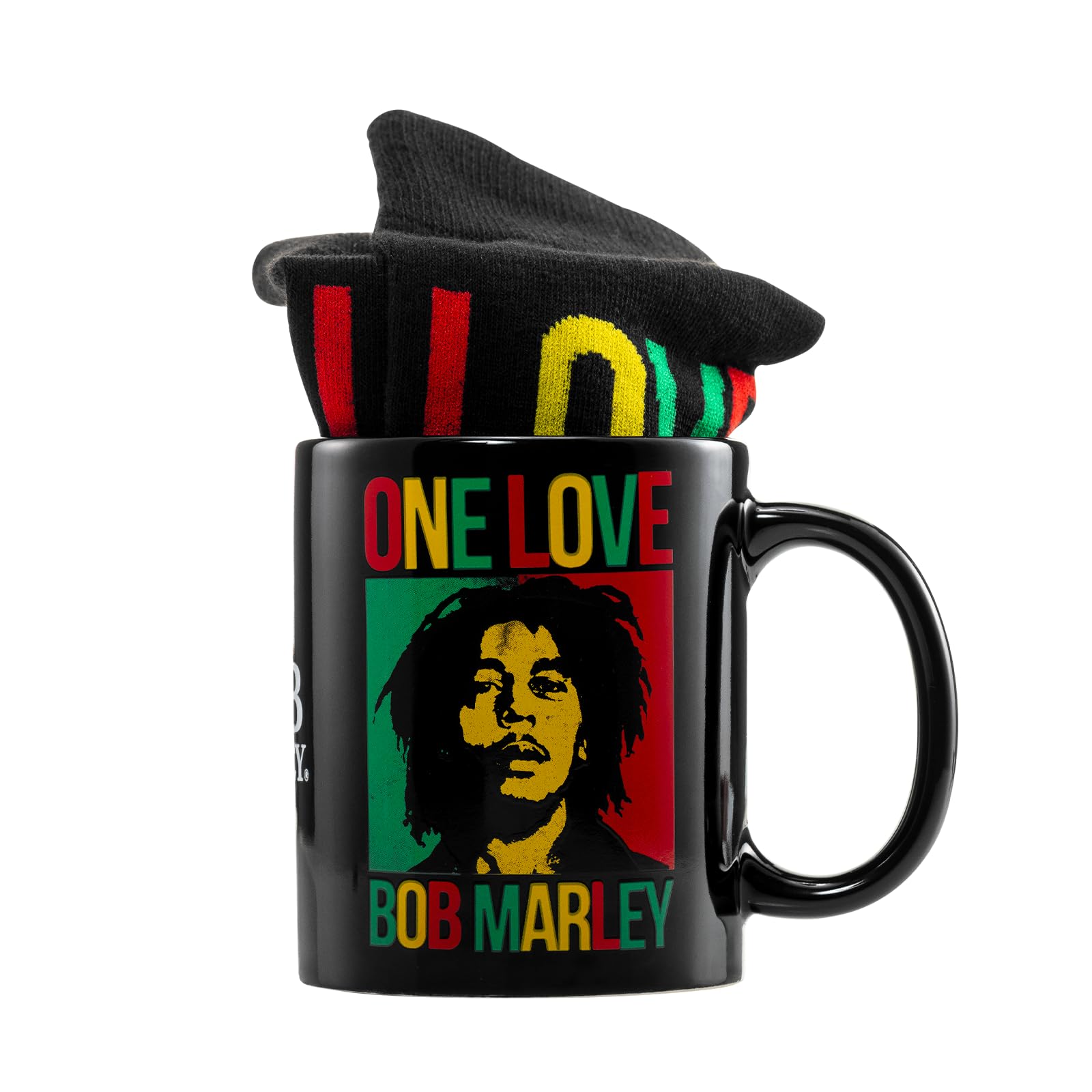 Pyramid International Bob Marley Mug and Socks Set - Multicolor, 11 Ounces