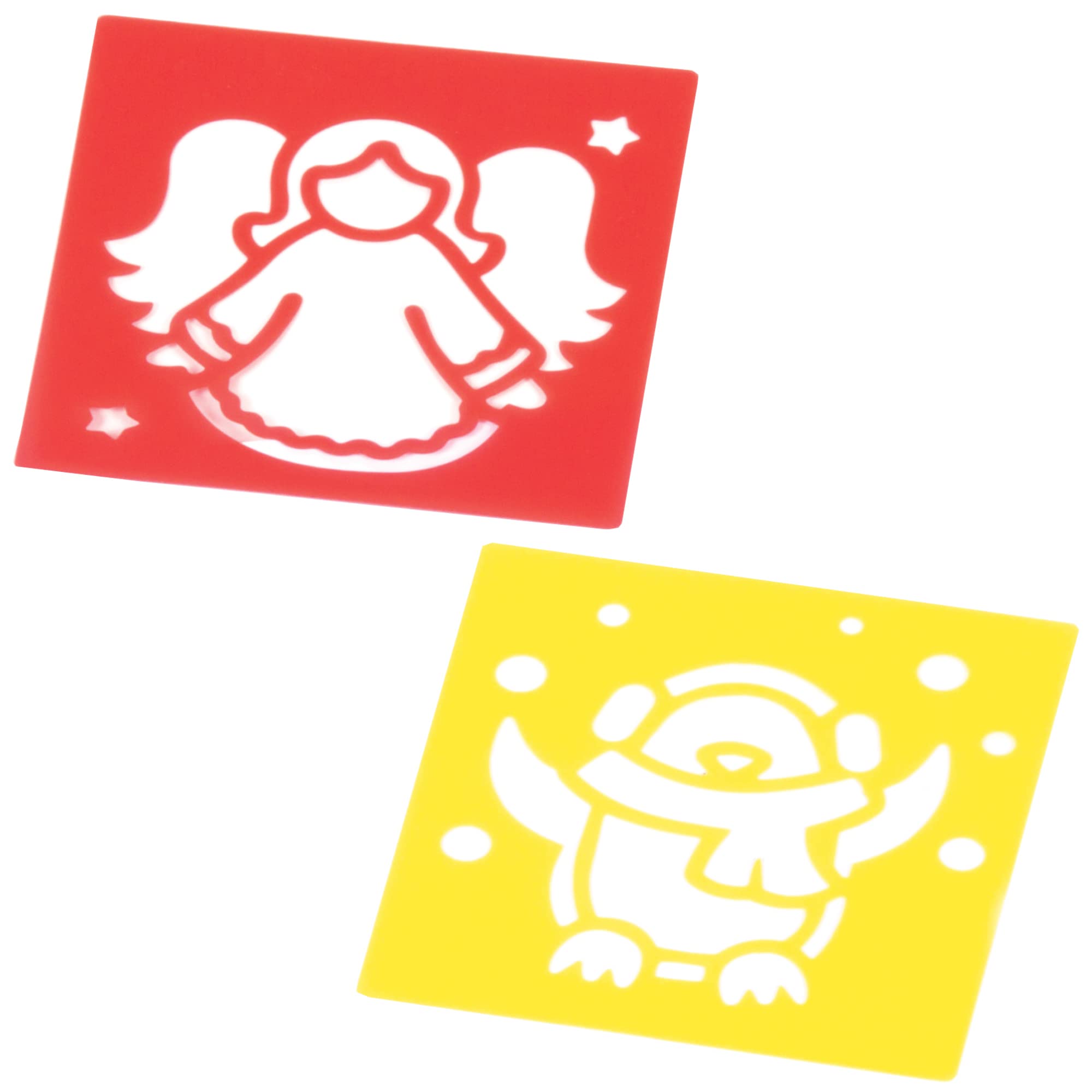 Baker Ross Christmas Stencils - Set of 6, Festive Craft Tools for Kids Ages 3+ 2