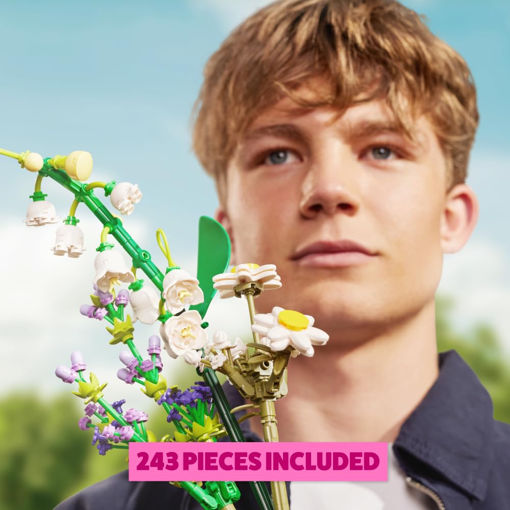 MAX Premium Flowers Building Bricks Collection - 10 to Collect, 243 Pieces per Capsule