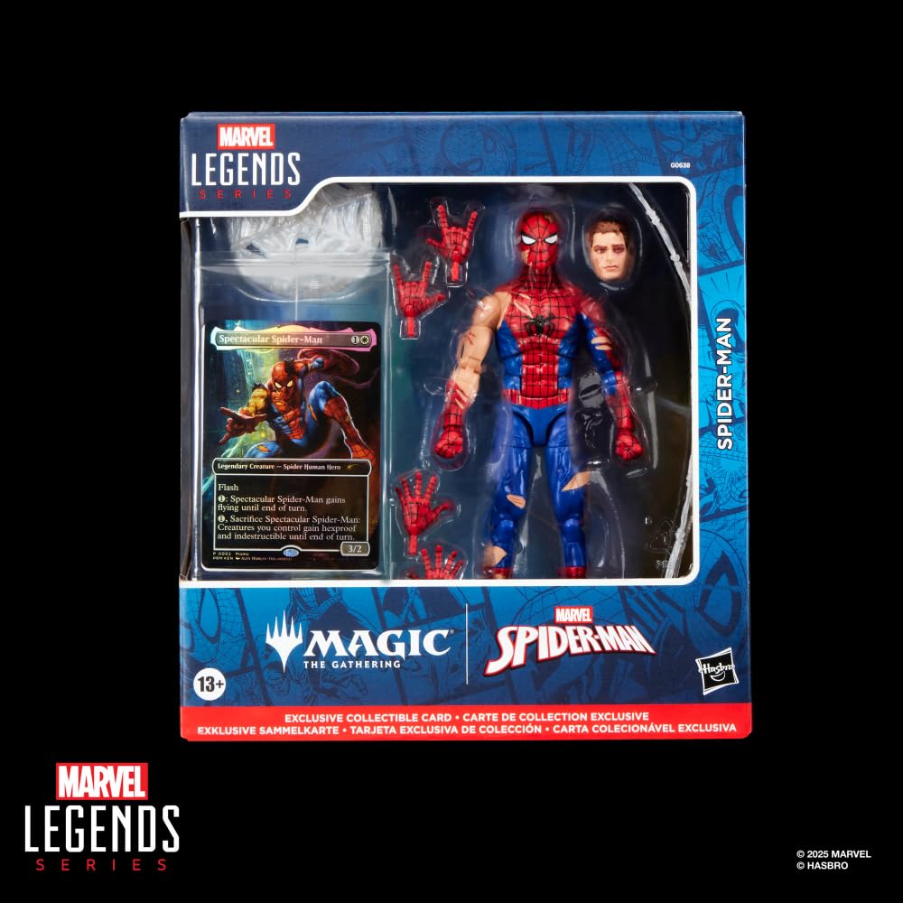 Marvel Legends Series Magic: The Gathering Battle-Damaged Spider-Man Action Figure 11