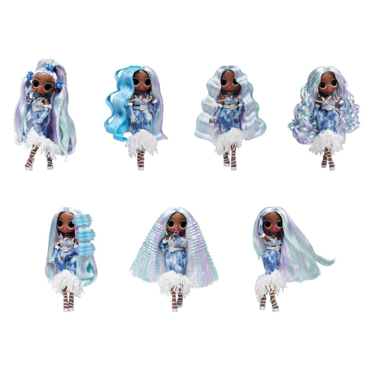 LOL Surprise OMG Fashion Show Hair Edition - Lady Braids 10" Doll with Transforming Hair & Accessories 17