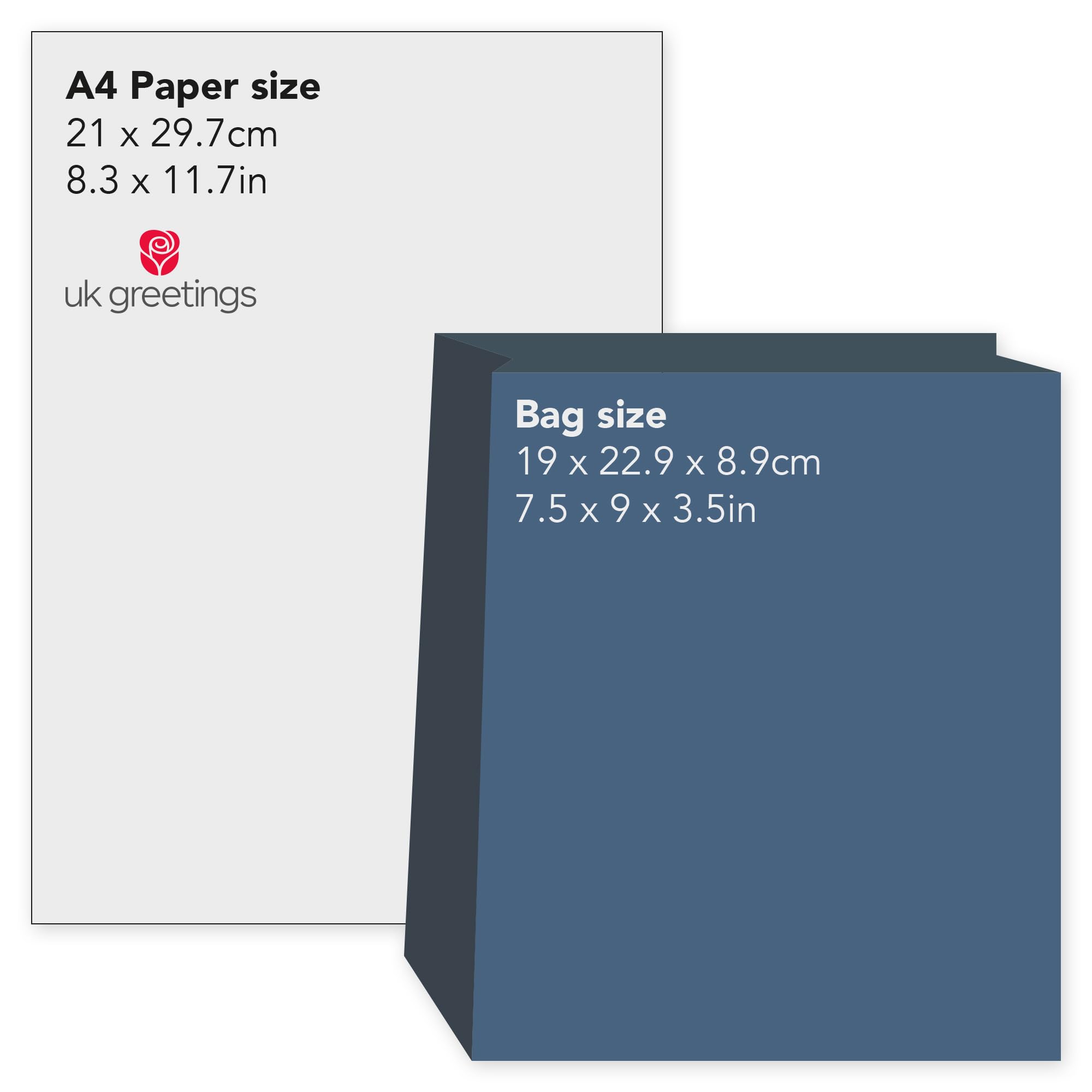 UK Greetings Medium Gift Bag for Her/Friend with Smiley Design | 19 x 23 x 8.9 cm 6