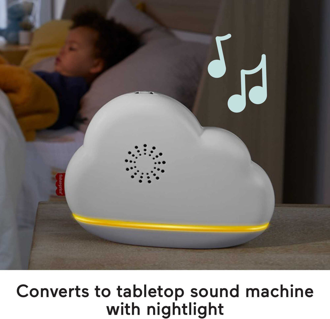 Fisher-Price Rainbow Showers Bassinet to Bedside Mobile - Soother with Nightlight & Cry Sensor