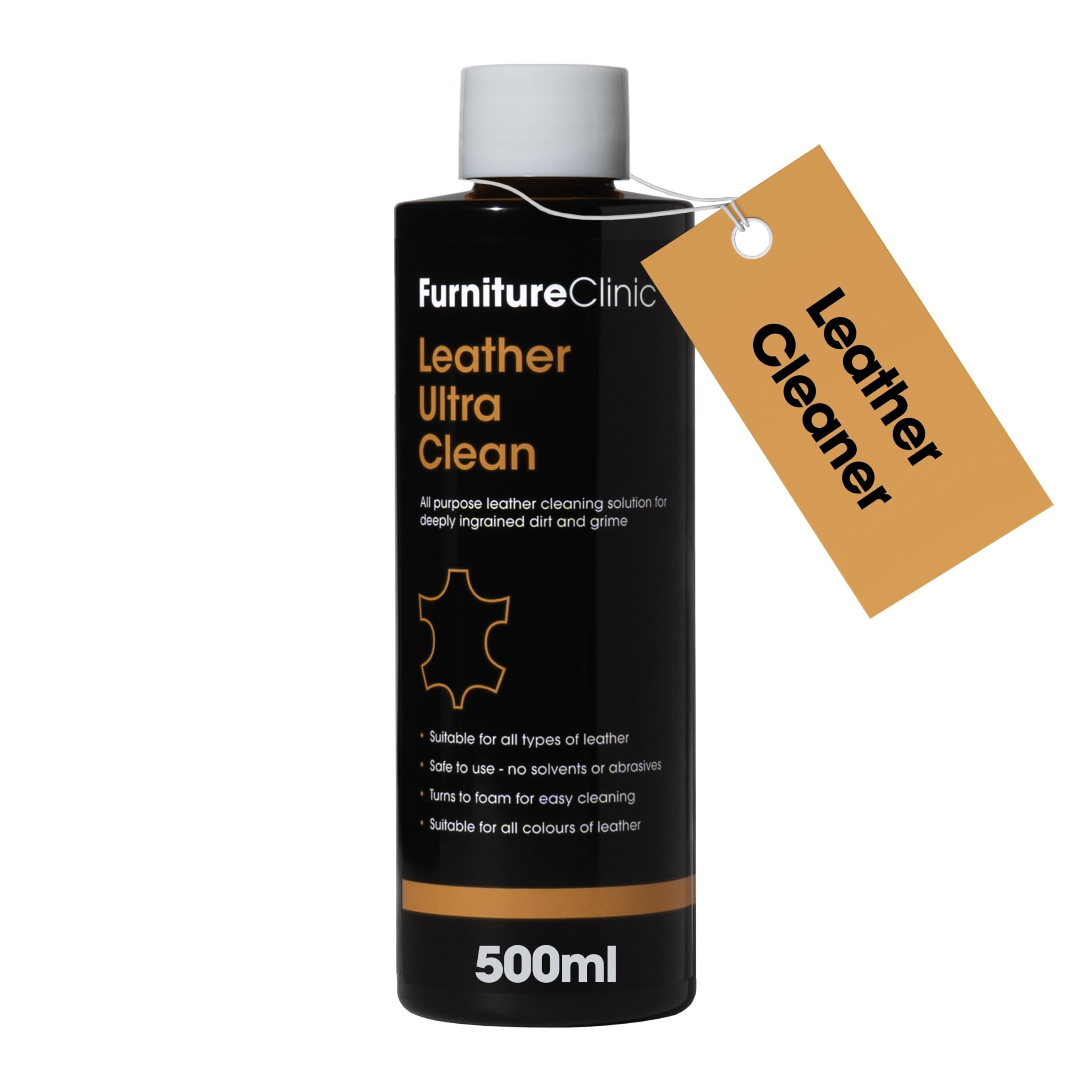 Furniture Clinic Leather Ultra Clean - All-Purpose Leather Cleaner | 500ml Liquid