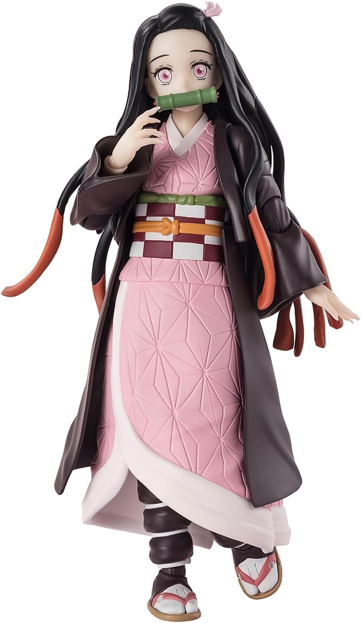 BANDAI SPIRITS S.H. Figuarts Demon Slayer: Kimetsu no Yaiba - Nezuko Kamado Action Figure (BAS66476)