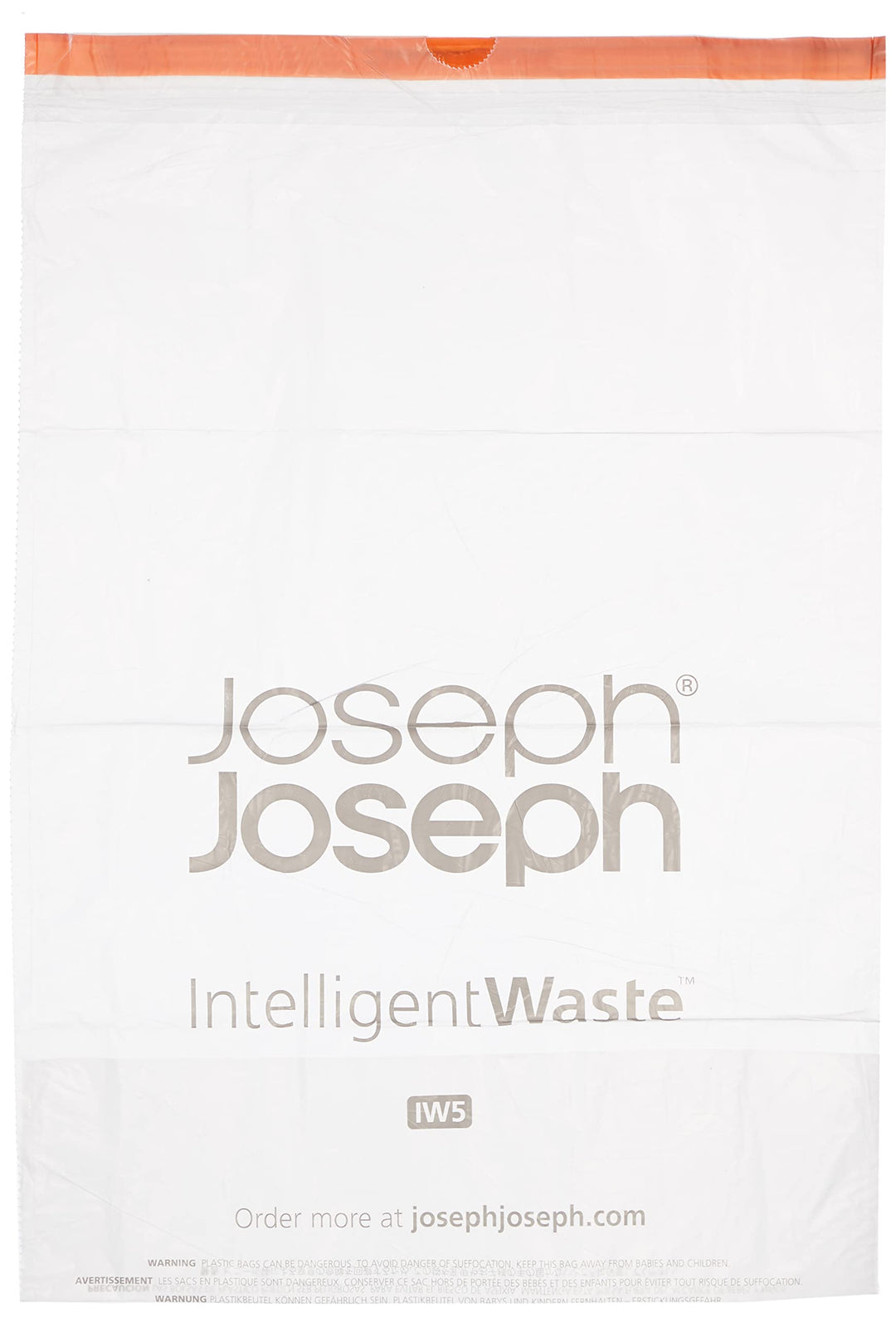 Joseph Joseph IW5 Bin Liners with Tie Tape Drawstring Handles - 40L, 20-Pack