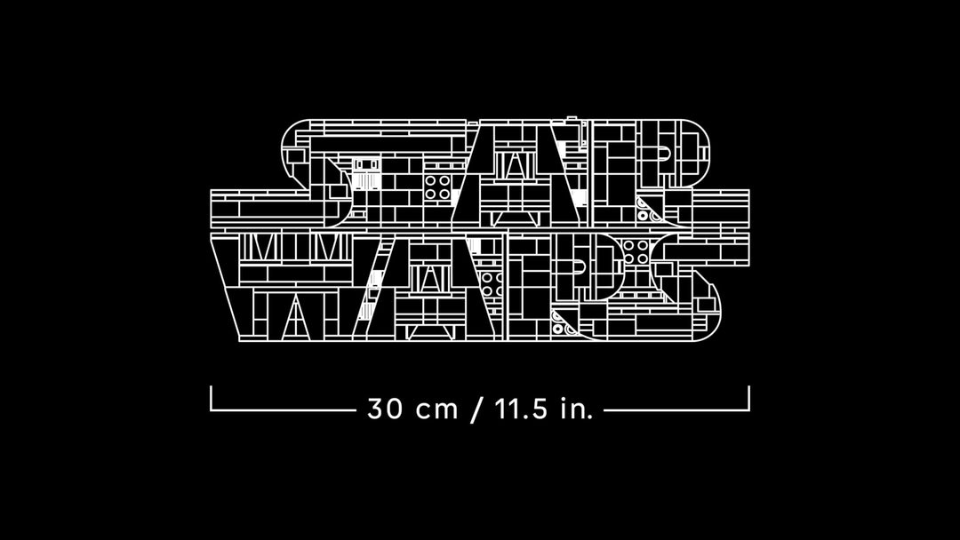 LEGO Star Wars 75407 Brick-Built Star Wars Logo - Collectible Building Set for Adults