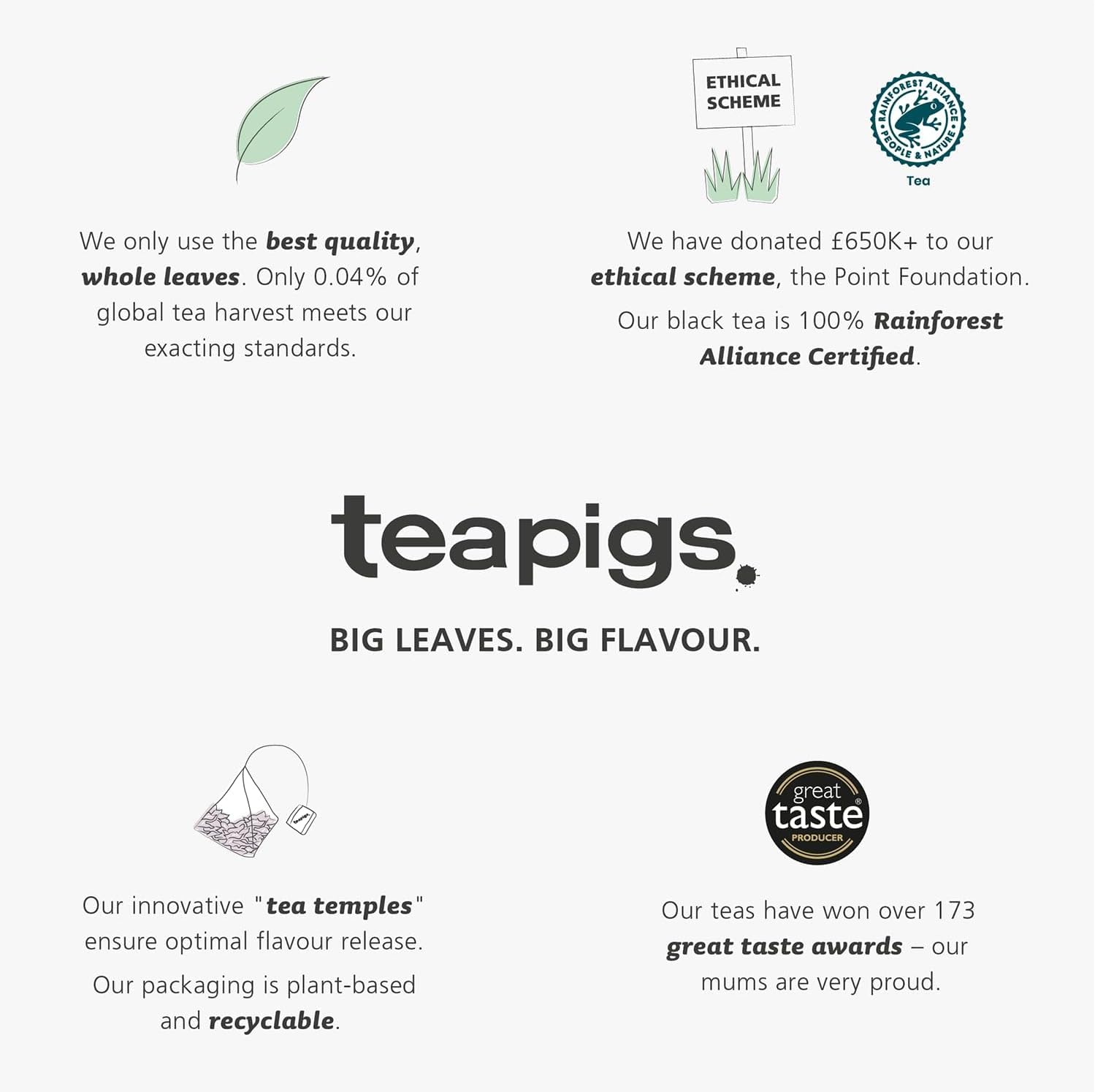 teapigs Jasmine Pearls Tea Bags - Whole Leaf Green Tea with Jasmine, 15-Pack 11