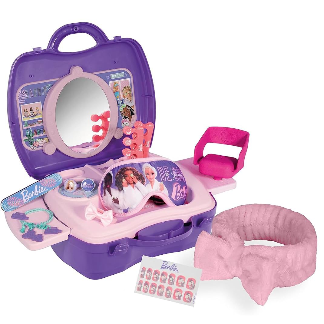 Sinco Creations Barbie Deluxe Wellness & Beauty Playset - 20 Piece, Pink, Plastic 1