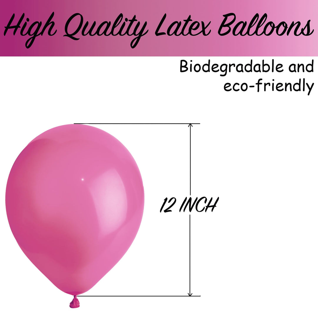 SHATCHI Rainbow Balloons 50 Pack - 12 Inch Metallic Latex Party Decorations
