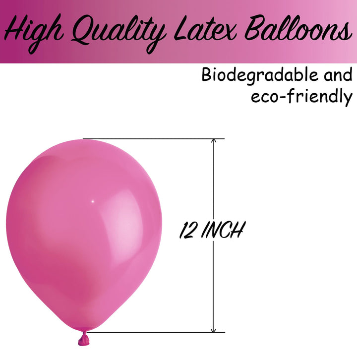 SHATCHI Rainbow Balloons 50 Pack - 12 Inch Metallic Latex Party Decorations