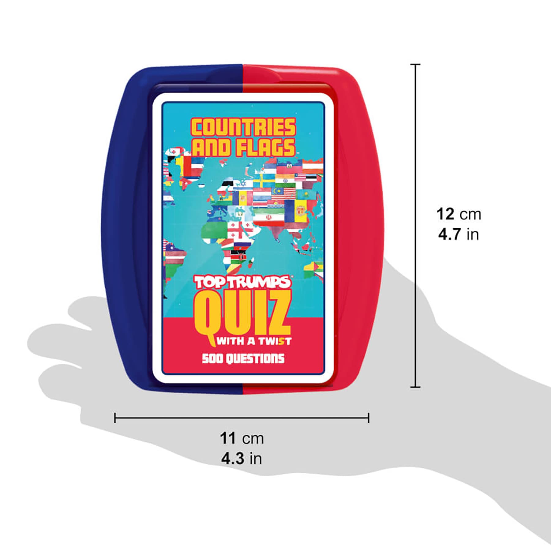 Top Trumps Countries and Flags Quiz Game - 500 Questions | Multicolor | Standard Edition 3