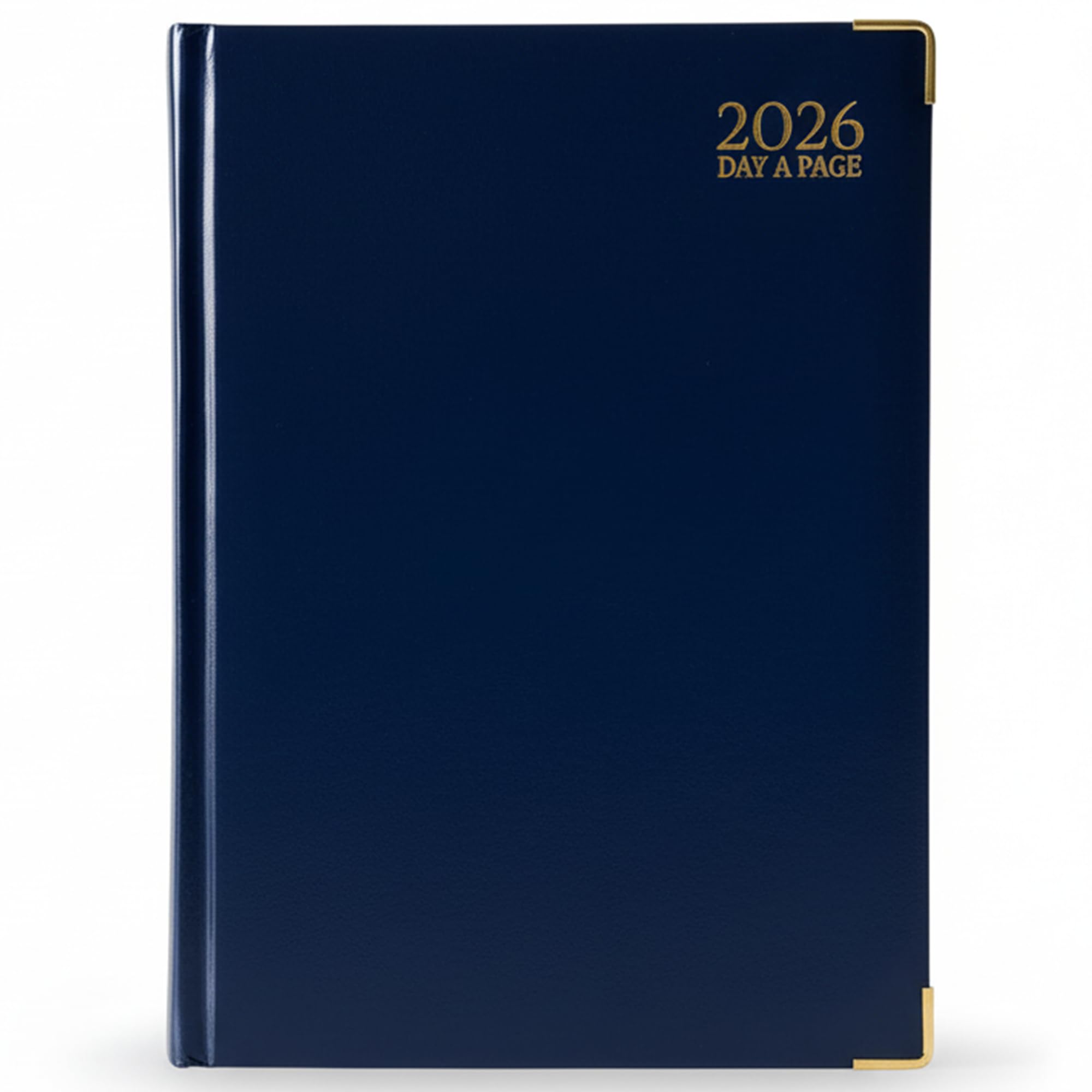 G4GADGET 2026 A4 Day a Page Diary | Blue Hardback with Gilt Edges 1