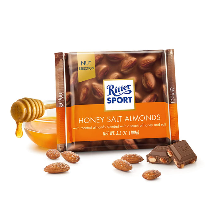 Ritter Sport Nut Selection Honey Salted Almonds, 100g