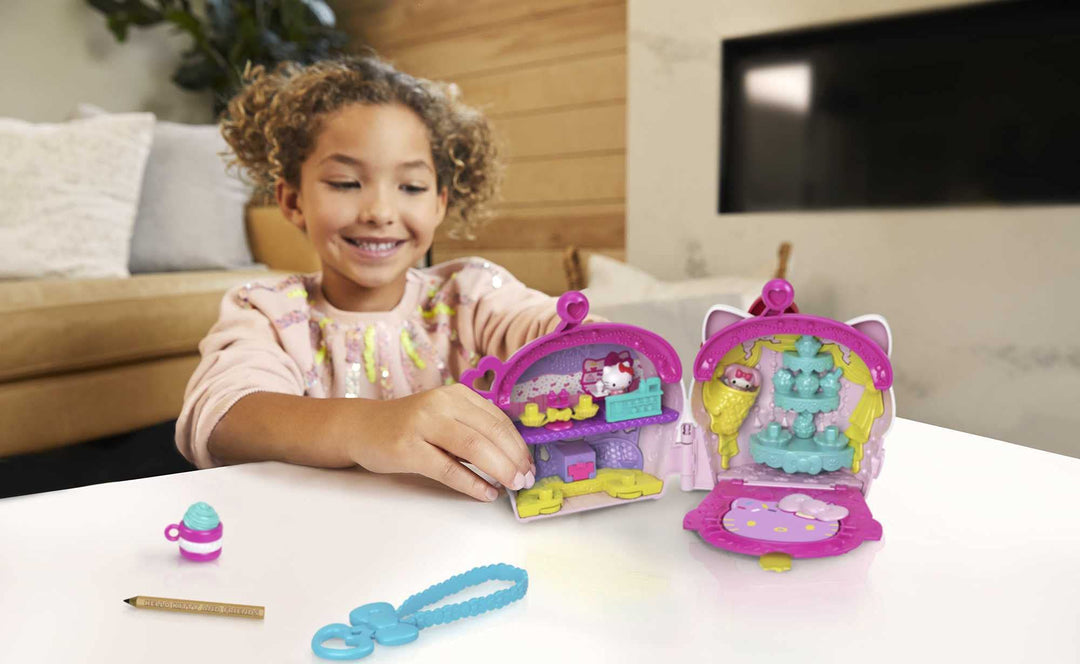 Hello Kitty and Friends Minis Cupcake Bakery Playset - 7-Piece Interactive Toy for Kids 6 Months - 3 Years