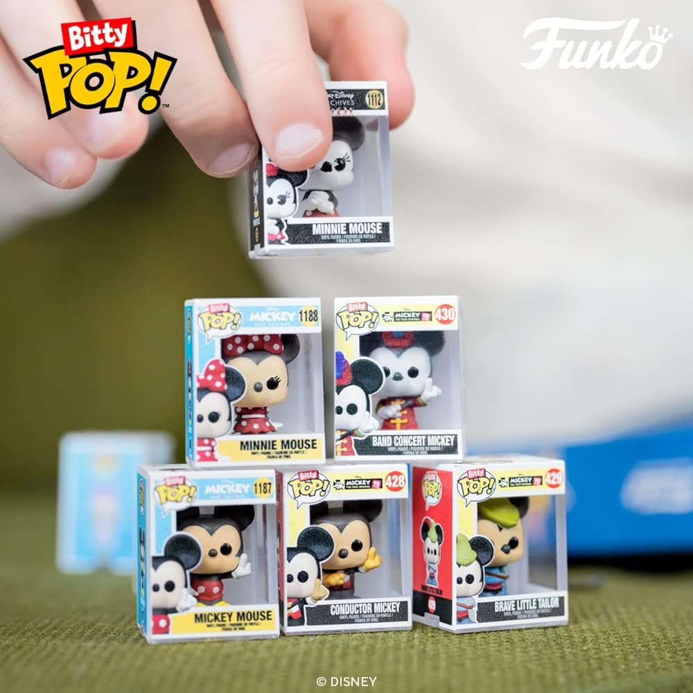 Funko Bitty POP! Disney - Minnie Mouse (Red Dress), Daisy Duck, Donald Duck & Mystery Figure Vinyl Set 16