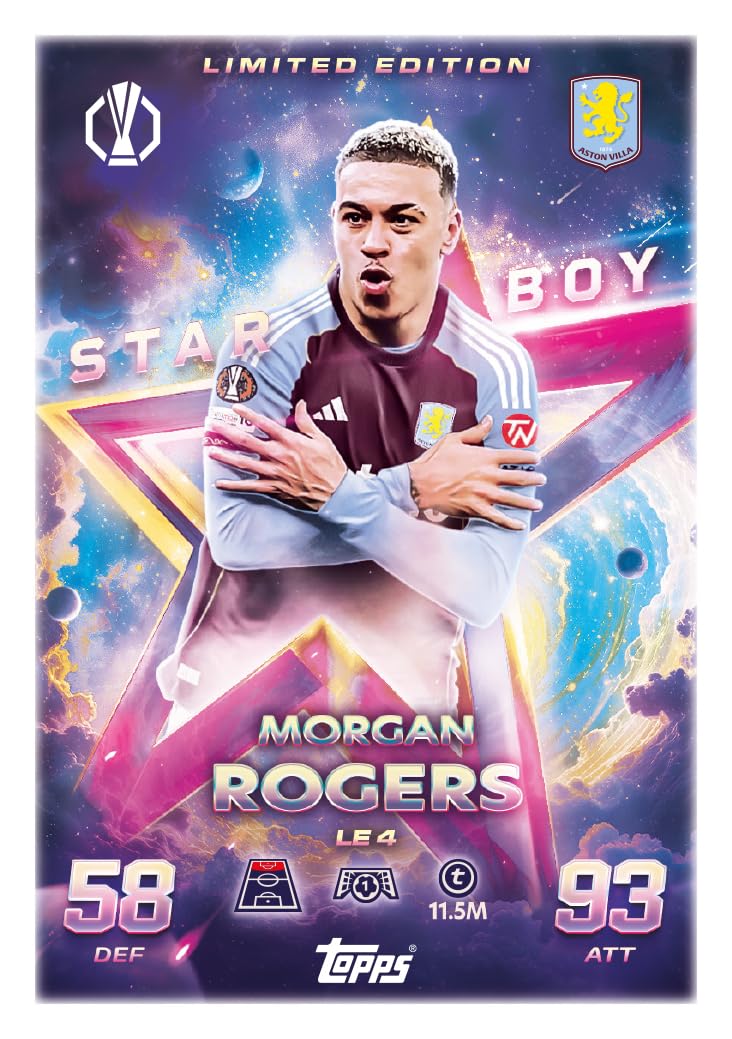 Topps Match Attax 2025/26 Eco Pack | 36 Cards + 2 Star Boy LEs + 1 Graduates LE 8