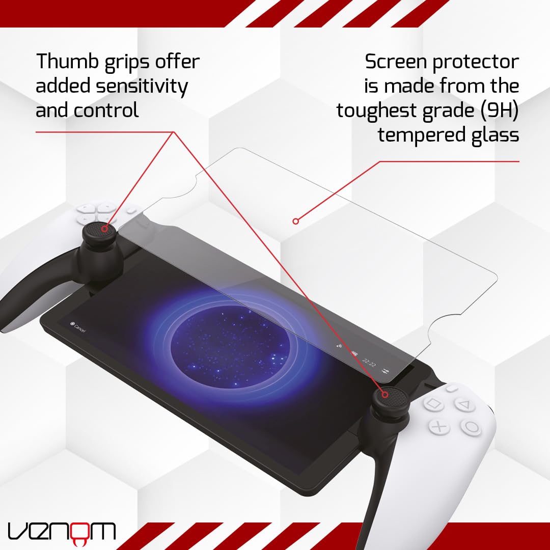 Venom PlayStation Portal Carry Case & Screen Protector Starter Pack for PS5