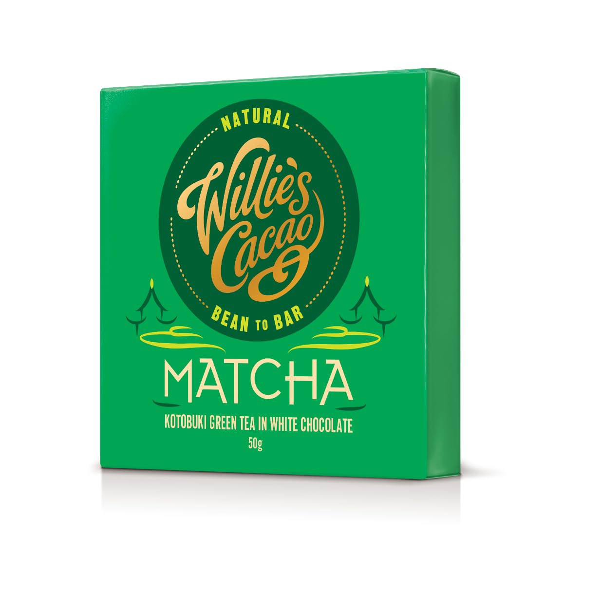 Willie's Cacao Bar - Matcha White Chocolate with Ceremonial Grade Green Tea 50g 4