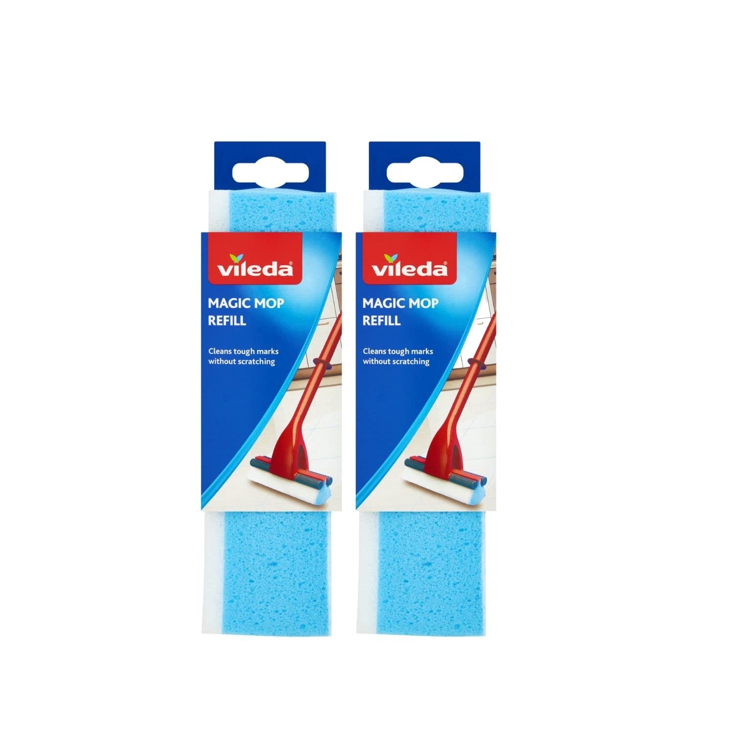 Vileda - Magic Mop Three-Action Replacement Refill Pack of 2 1