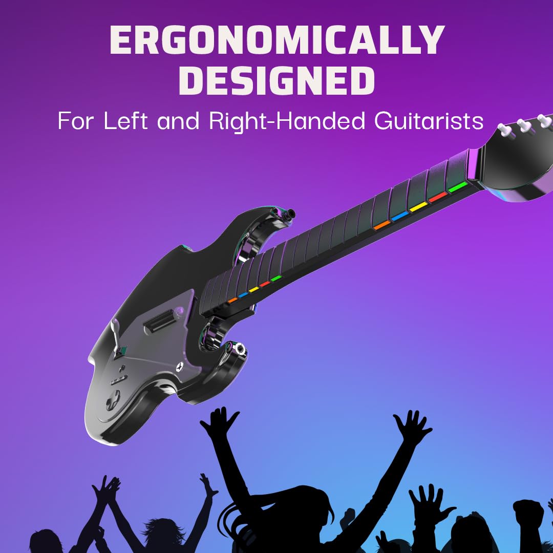 PDP RIFFMASTER Wireless Guitar Controller for Xbox Series X|S, Xbox One, Windows 10/11 - Rock Band 4 & Fortnite Festival Compatible 5