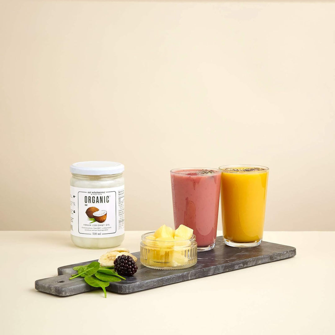 Eat Wholesome - Organic Virgin Coconut Oil (500 ml, Glass Jar)