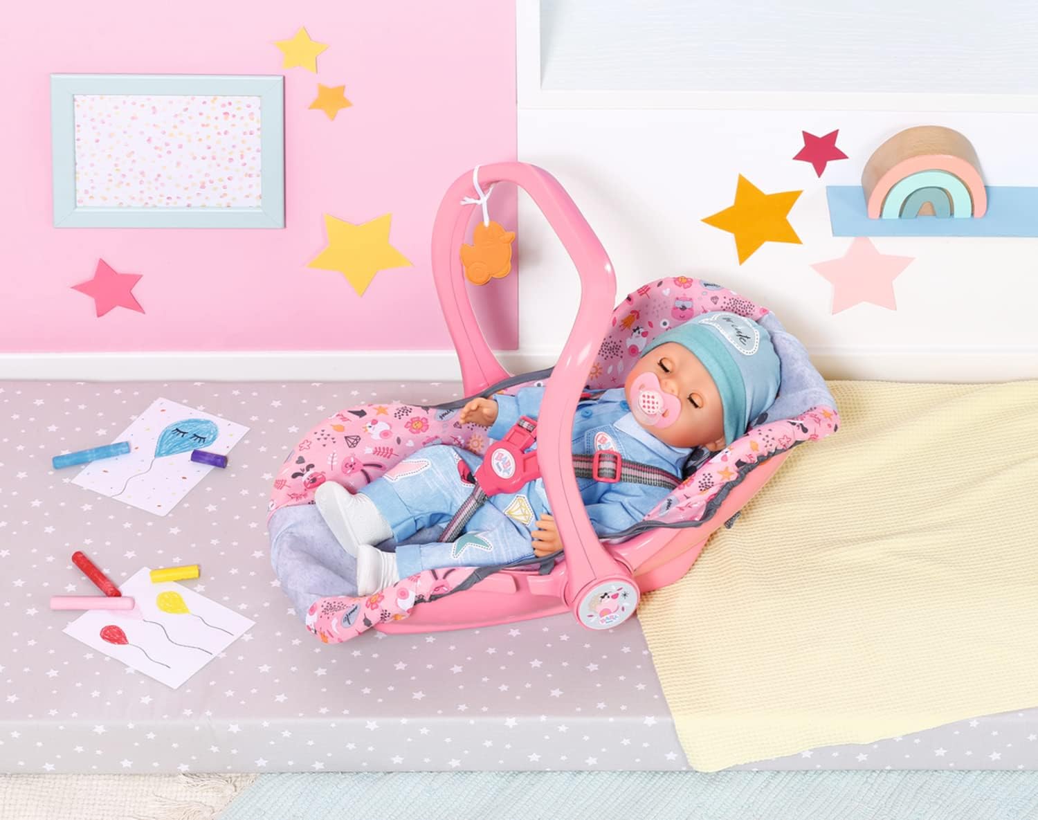 BABY born Comfort Seat 832424 - Multi-Purpose Doll Accessory for Carrying and Playing 6
