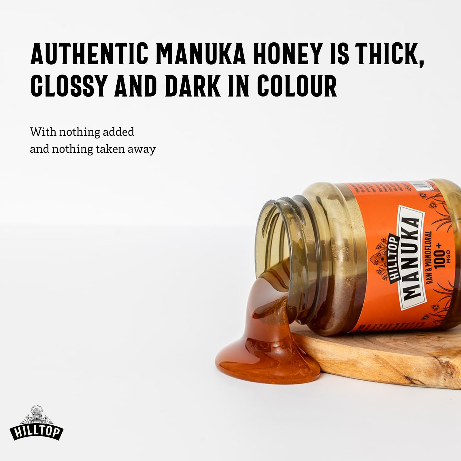 Hilltop Honey Manuka Honey MGO 100+ - Pure New Zealand Monofloral Honey | 454g 5