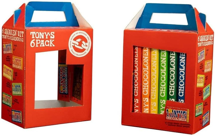 Tony's Chocolonely - Rainbowpack Classic Chocolate Variety Pack (6 x 180g)