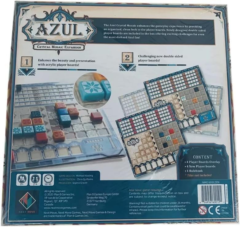 Plan B Games Azul: Crystal Mosaic Board Game Expansion