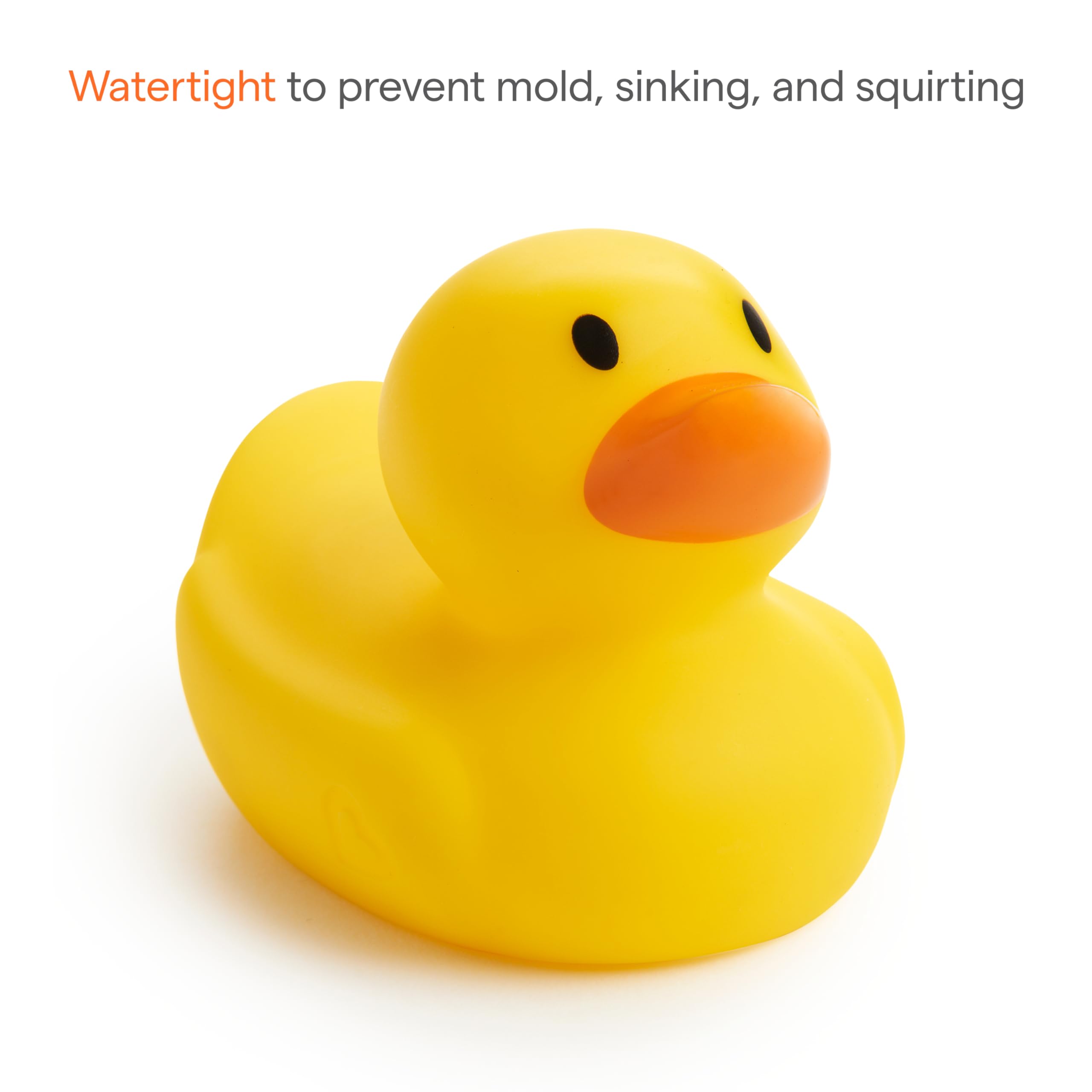 Munchkin White Hot Safety Rubber Bath Duck Toy for Babies or Toddlers | Marker Turns White to Reveal Hot | 1 Pack 4
