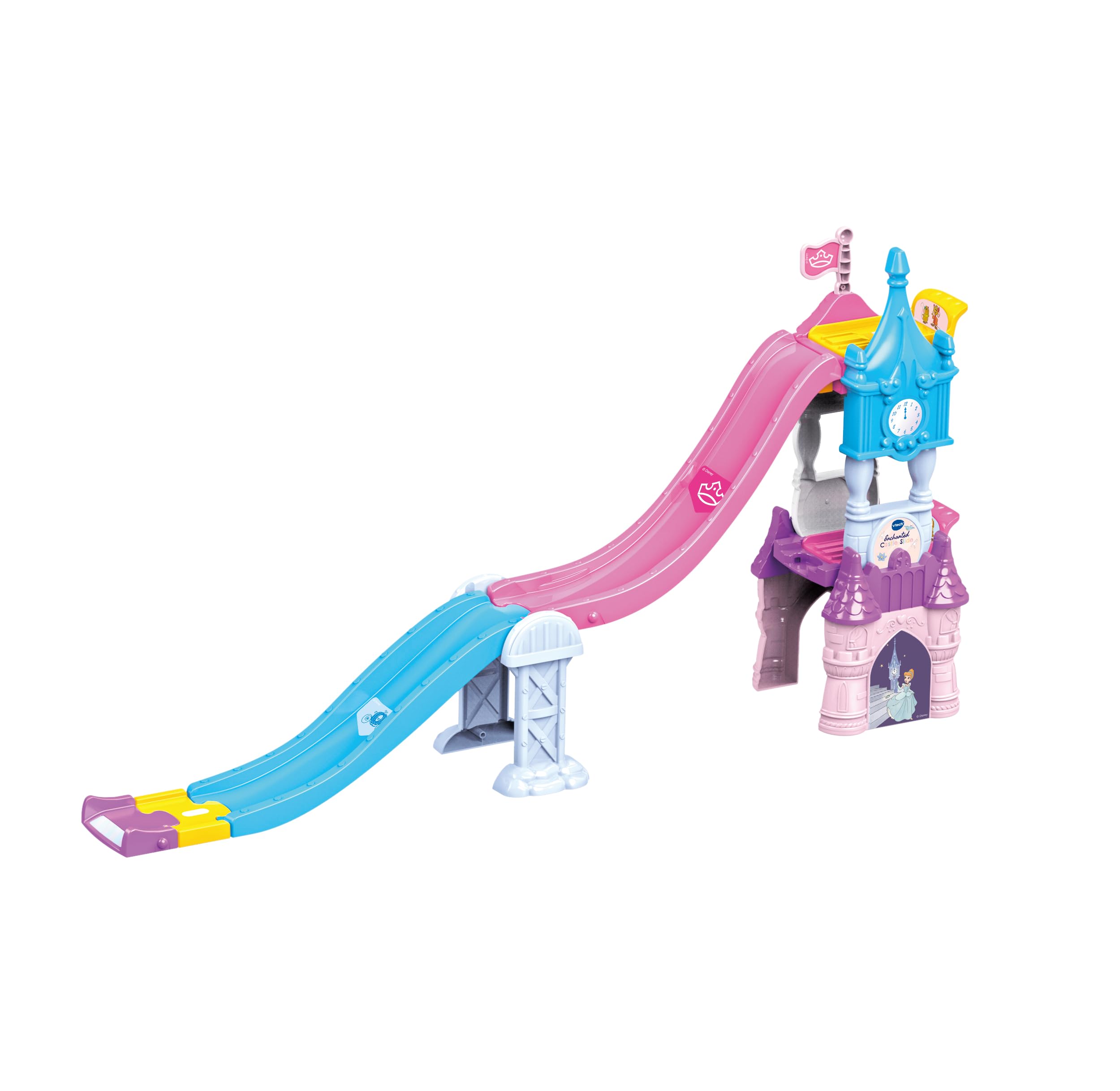 VTech Toot-Toot Drivers Enchanted Castle Slide - Disney Princess Cinderella Playset for Ages 1-5 2