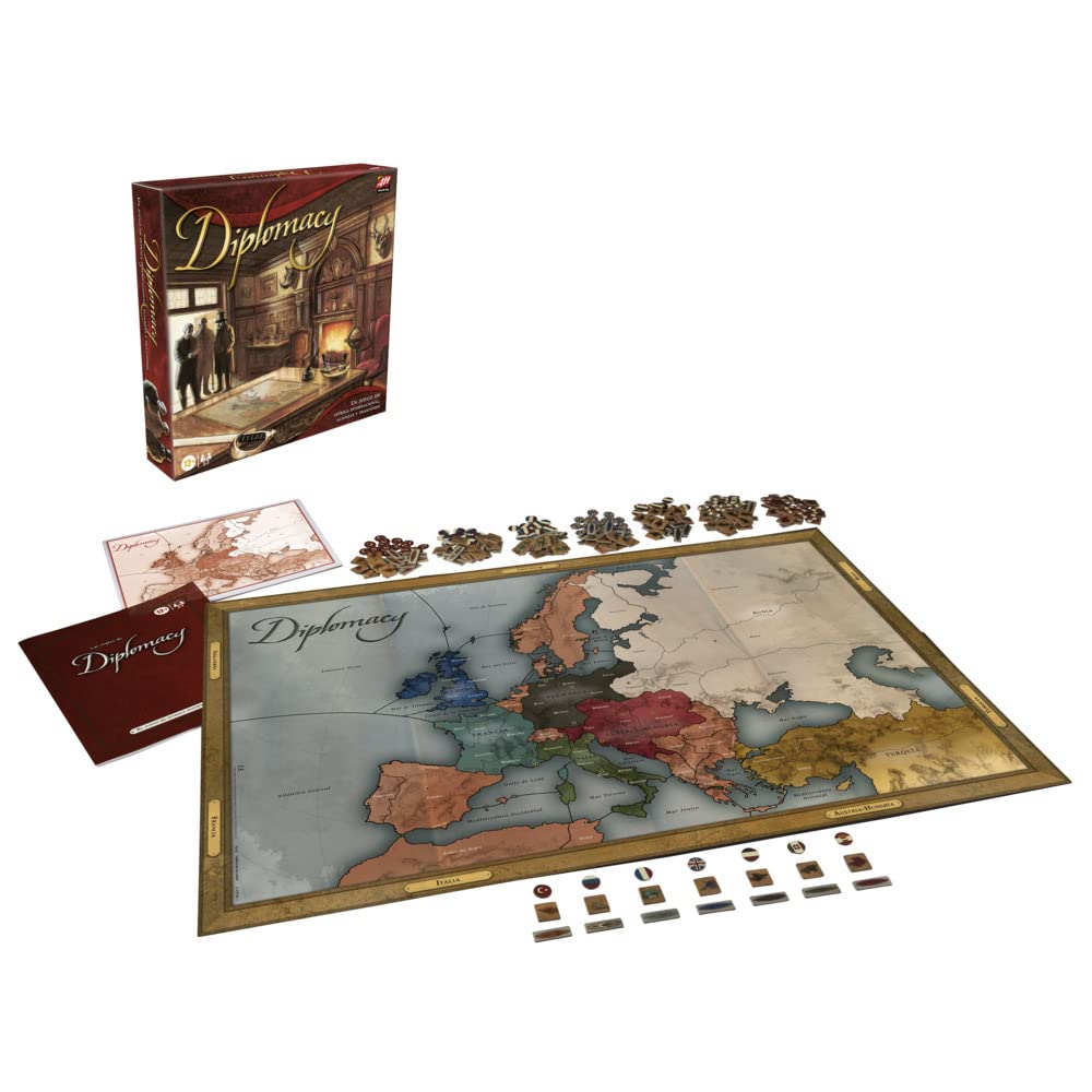 Avalon Hill Diplomacy Board Game, Multicoloured