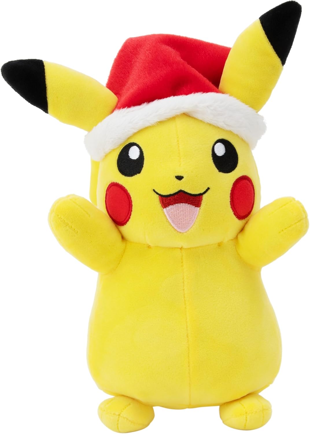 8" Seasonal Plush Pikachu with Santa Hat - Holiday Pokémon Collectible for Ages 2+