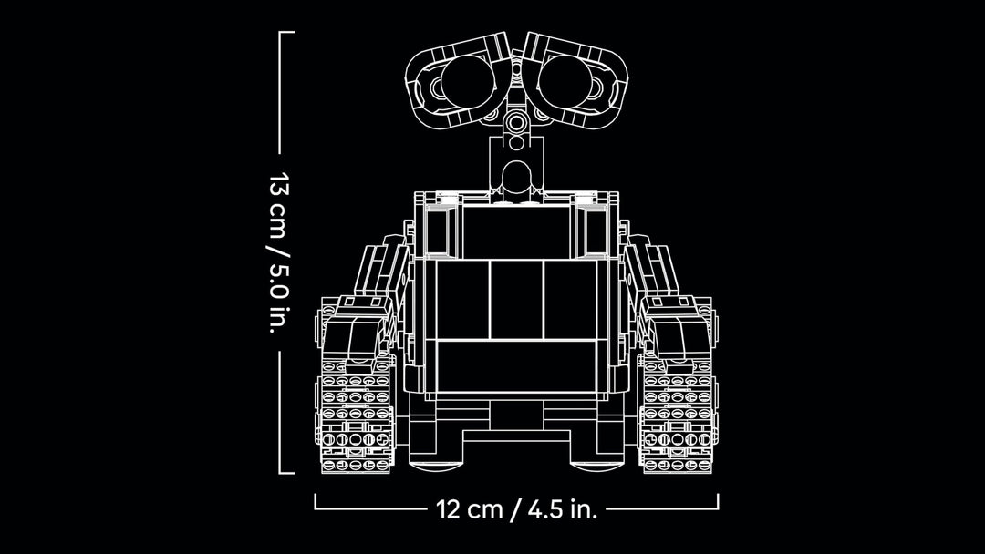 LEGO Disney Pixar WALL-E and EVE Building Set - 811-Piece Display Model for Adults