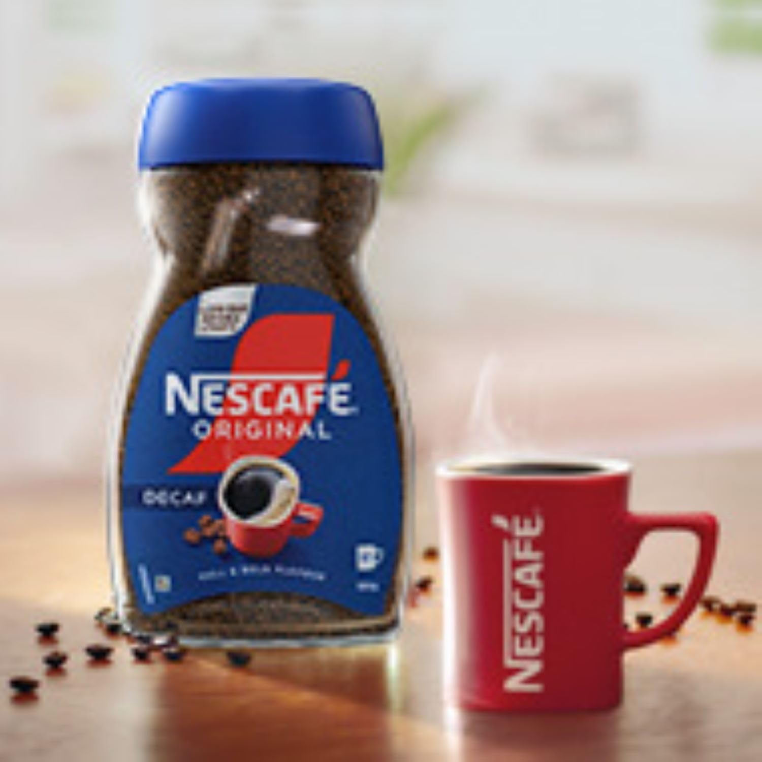 NESCAFÉ Original Decaf Instant Coffee 190g - Rich Aroma, Full and Bold Flavor 12