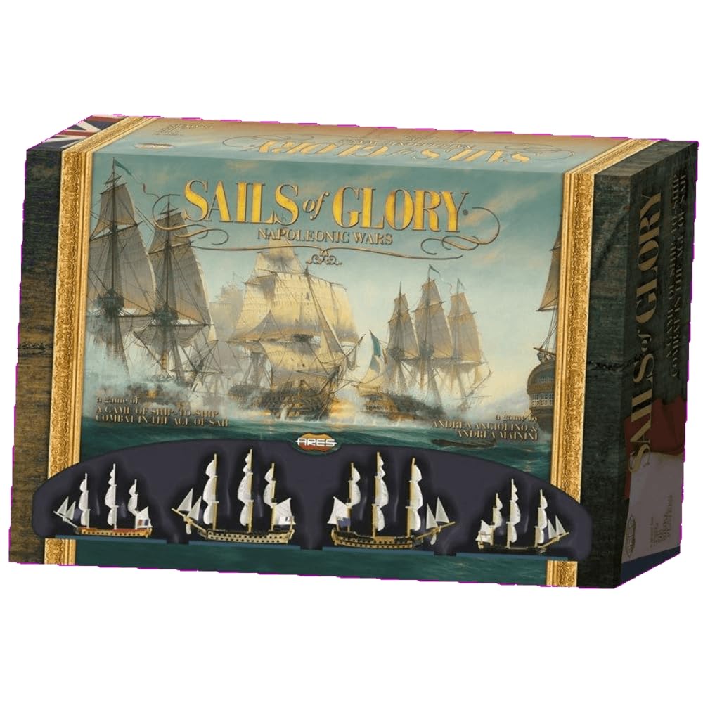 Ares Games Sails of Glory: Starter Set | Wargame Strategy | 1-4 Players | 45+ Min 1