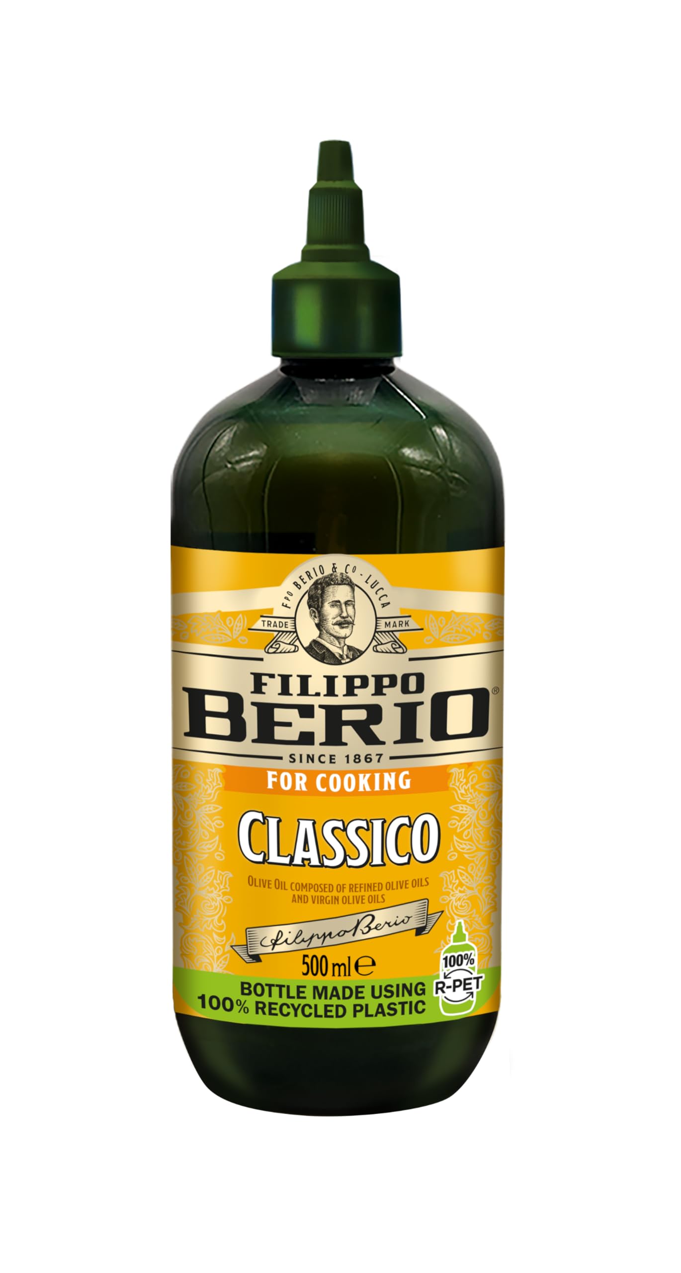 Filippo Berio Classico Olive Oil - Versatile Flavor, Squeezable Bottle | 500ml