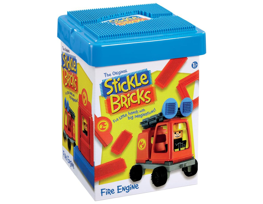 Stickle Bricks Fire Engine Construction Set - Building Toy for Toddlers 18M+